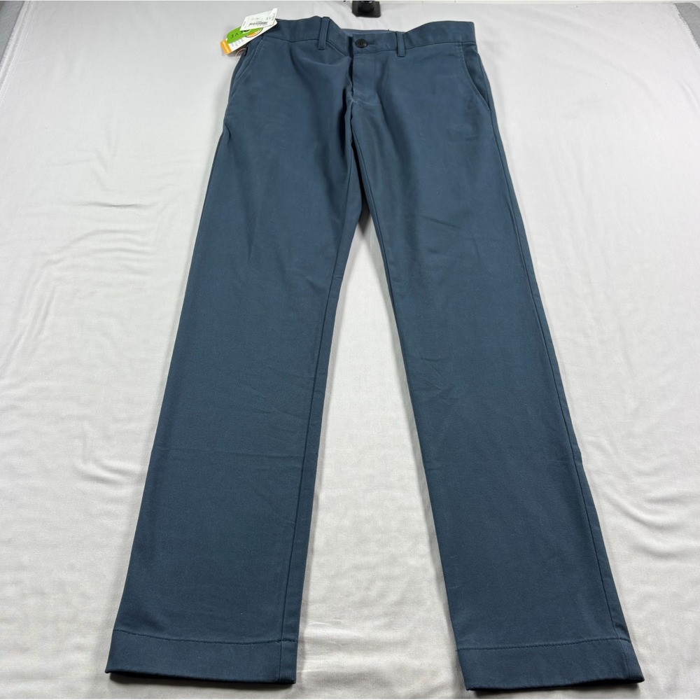J Crew Pants Mens 30x32 Blue Chino Slim Fit Flex Stretch Casual Tech NEW